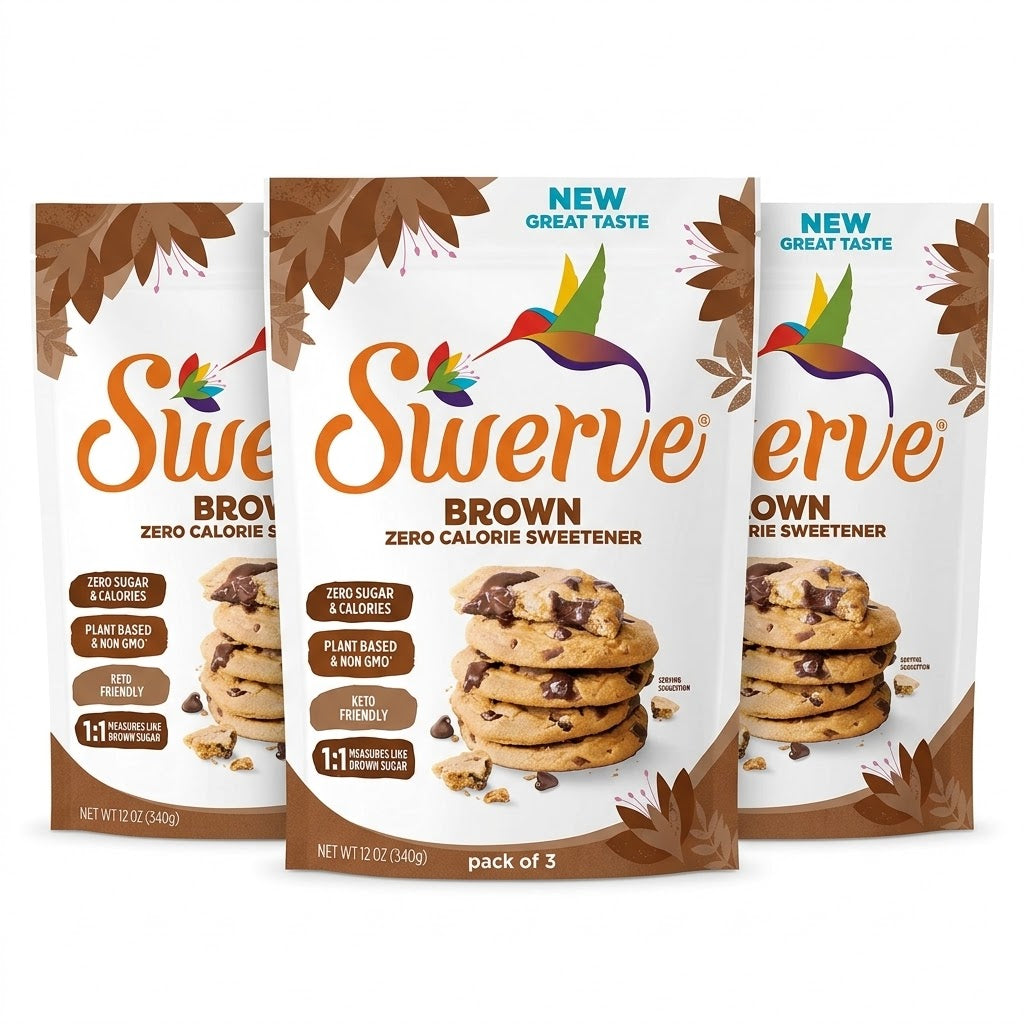 Swerve Brown Sweetener, 12 oz (Pack of 3) Swerve